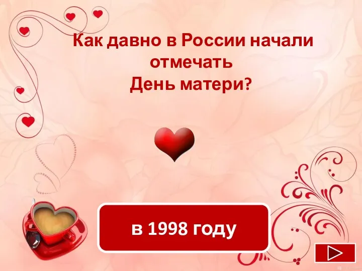 в 1998 году Как давно в России начали отмечать День матери?