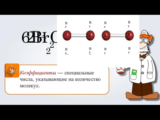 Коэффициенты — специальные числа, указывающие на количество молекул. Н 2 O 2