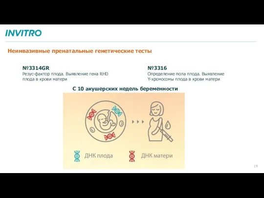 Неинвазивные пренатальные генетические тесты №3314GR Резус-фактор плода. Выявление гена RHD плода в