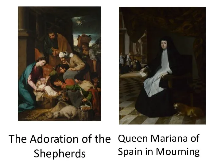 The Adoration of the Shepherds Queen Mariana of Spain in Mourning