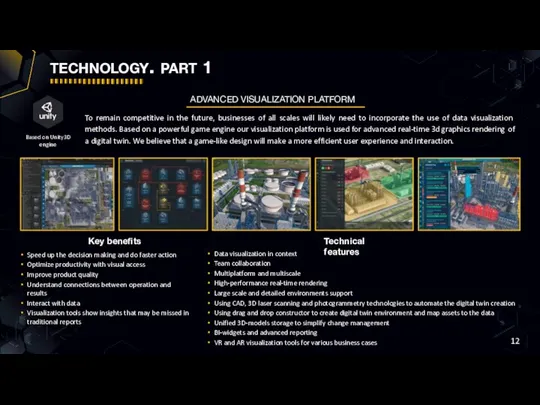 technology. part 1 ADVANCED VISUALIZATION PLATFORM To remain competitive in the future,