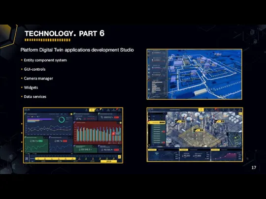 technology. part 6 Platform Digital Twin applications development Studio Entity component system