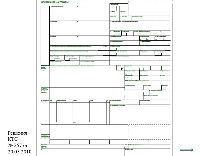 Решения КТС № 257 от 20.05.2010