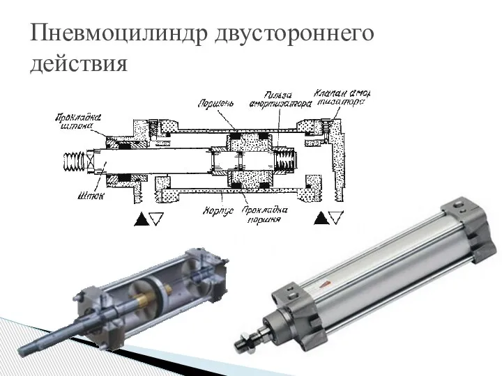 Пневмоцилиндр двустороннего действия