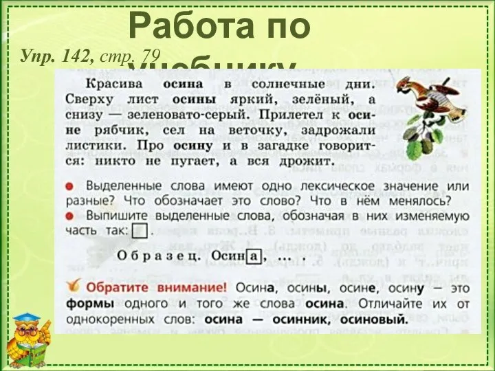 Работа по учебнику Упр. 142, стр. 79