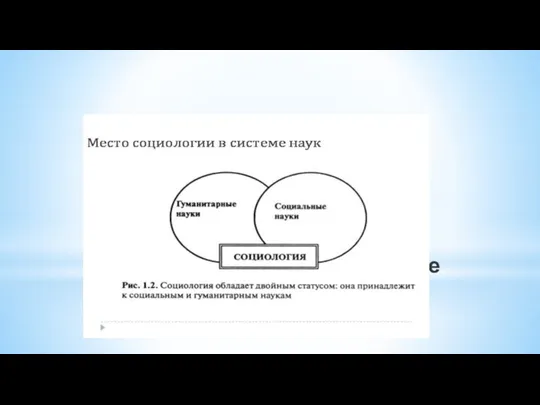 2. Социология в системе гуманитарных наук