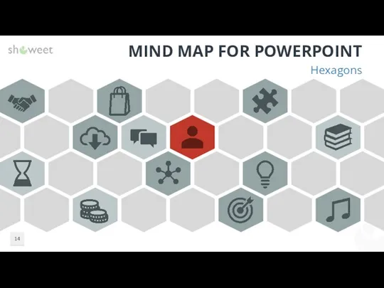 MIND MAP FOR POWERPOINT Hexagons