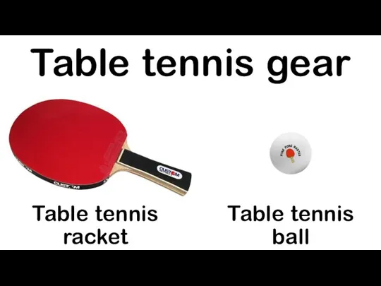 Table tennis gear Table tennis ball Table tennis racket