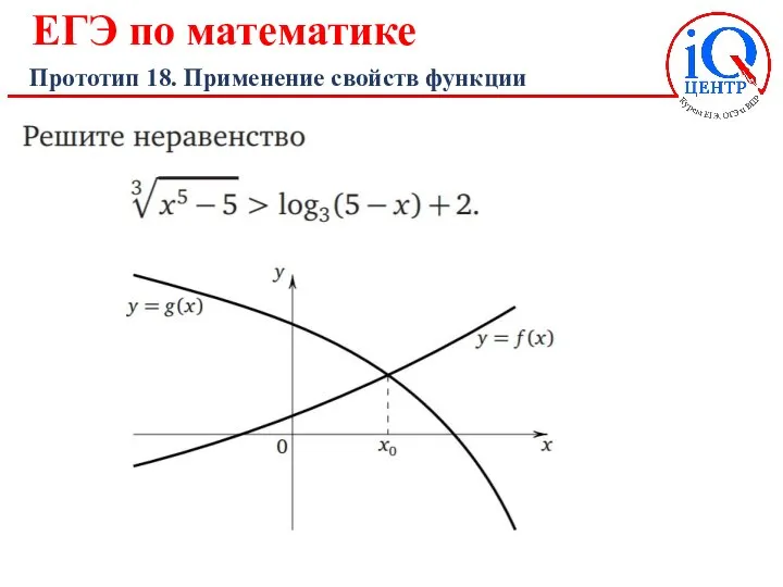 ЕГЭ по математике Прототип 18. Применение свойств функции