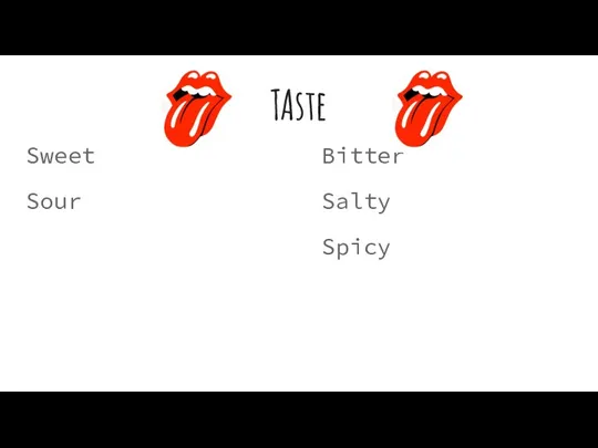 TAste Sweet Sour Bitter Salty Spicy