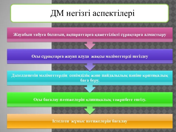 ДМ негізгі аспектілері