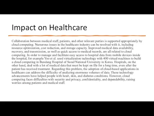 Impact on Healthcare Collaboration between medical staff, patients, and other relevant parties