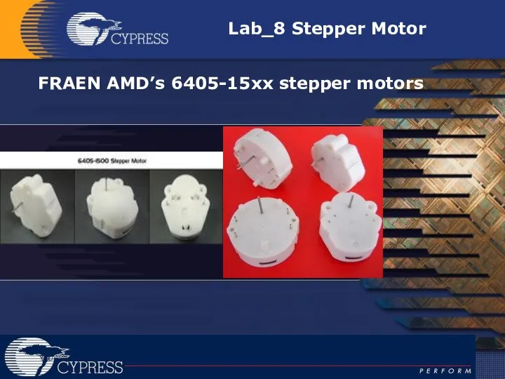 FRAEN AMD’s 6405-15xx stepper motors Lab_8 Stepper Motor