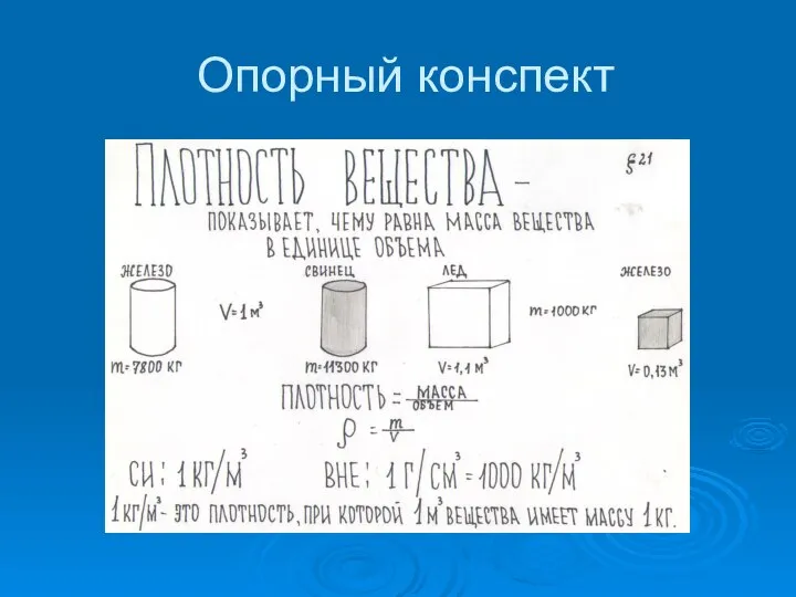 Опорный конспект