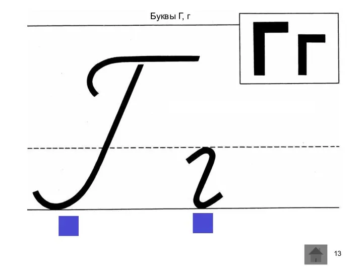 Буквы Г, г