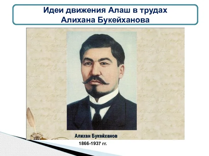 Идеи движения Алаш в трудах Алихана Букейханова 1866-1937 гг.