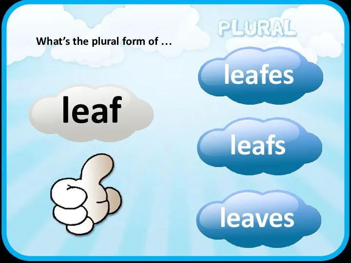 leaf What’s the plural form of …