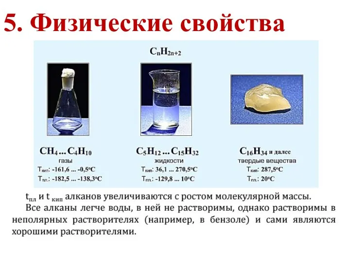 5. Физические свойства