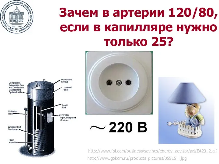 Зачем в артерии 120/80, если в капилляре нужно только 25? http://www.fpl.com/business/savings/energy_advisor/art/EA23_2.gif http://www.gokom.ru/products_pictures/05515_l.jpg