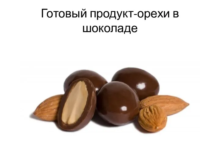 Готовый продукт-орехи в шоколаде