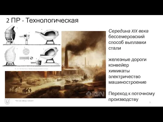 2 ПР - Технологическая Что за зверь такой? Середина XIX века бессемеровский