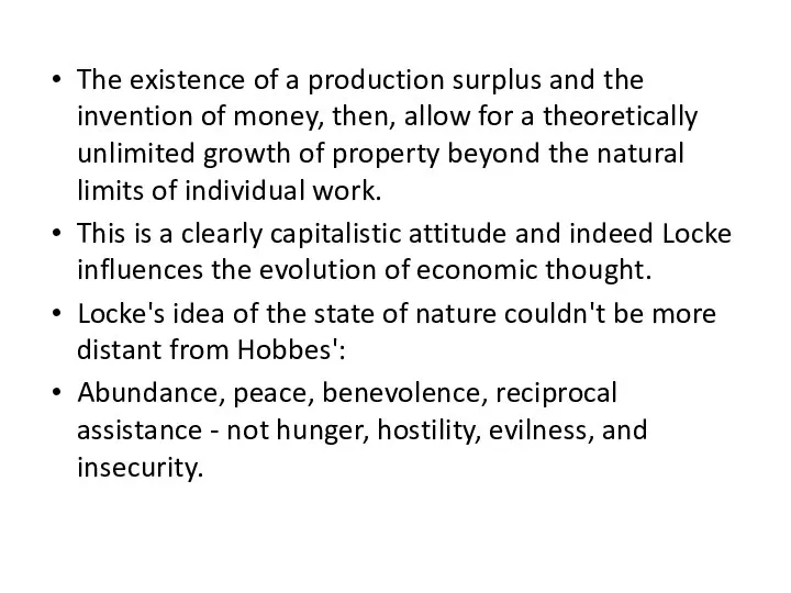 The existence of a production surplus and the invention of money, then,