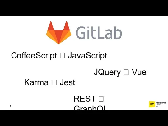 CoffeeScript ? JavaScript JQuery ? Vue Karma ? Jest REST ? GraphQL