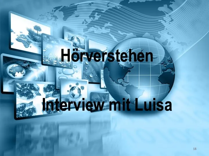 Hörverstehen Interview mit Luisa