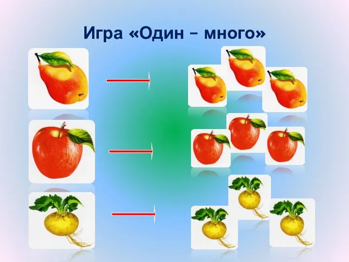 Игра «Один – много»