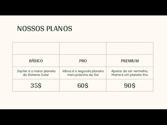 NOSSOS PLANOS