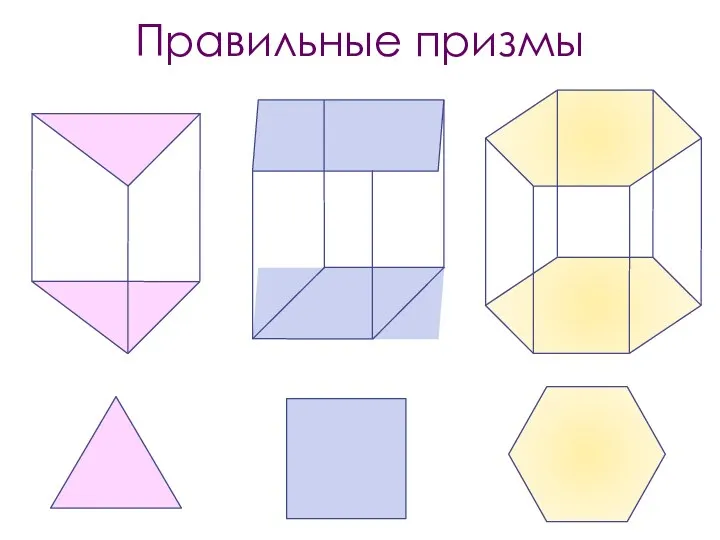 Правильные призмы