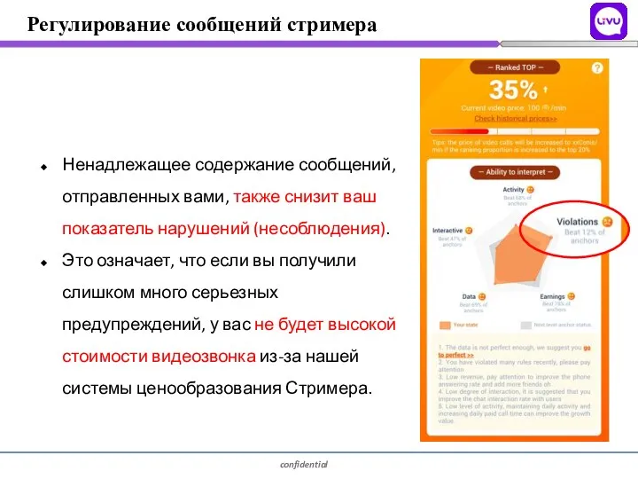 Ненадлежащее содержание сообщений, отправленных вами, также снизит ваш показатель нарушений (несоблюдения). Это