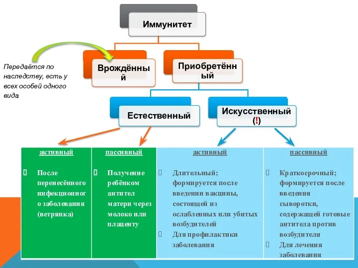 Передаётся по наследству, есть у всех особей одного вида