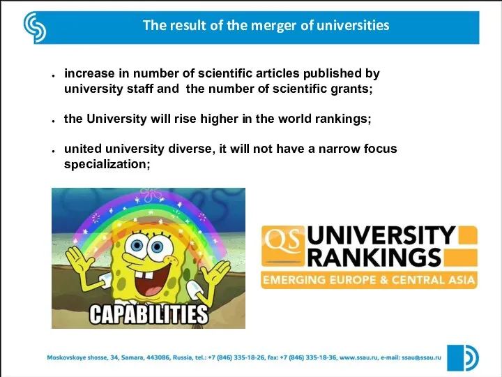 increase in number of scientific articles published by university staff and the