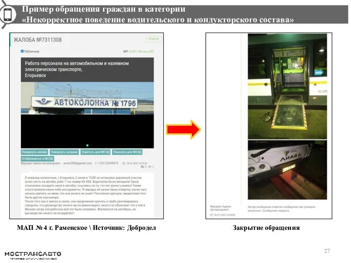 МАП № 4 г. Раменское \ Источник: Добродел Закрытие обращения