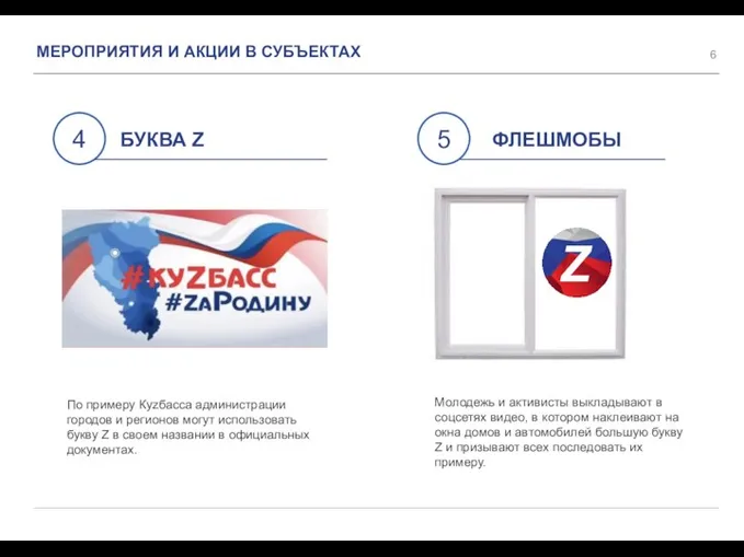 По примеру Куzбасса администрации городов и регионов могут использовать букву Z в