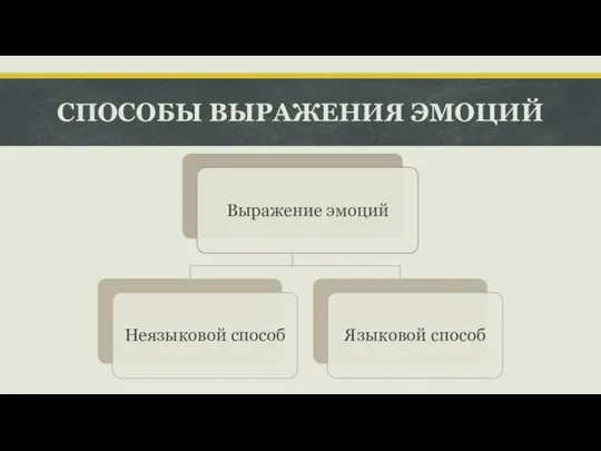 СПОСОБЫ ВЫРАЖЕНИЯ ЭМОЦИЙ