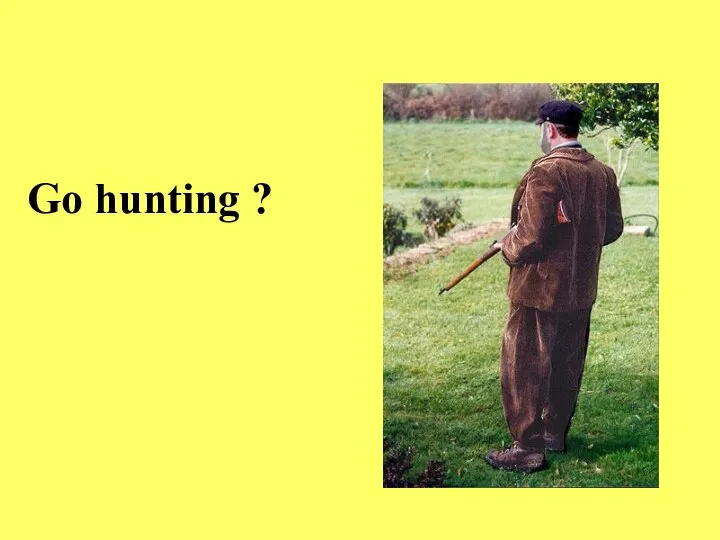 Go hunting ?