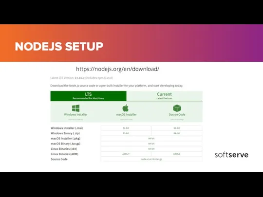 NODEJS SETUP https://nodejs.org/en/download/