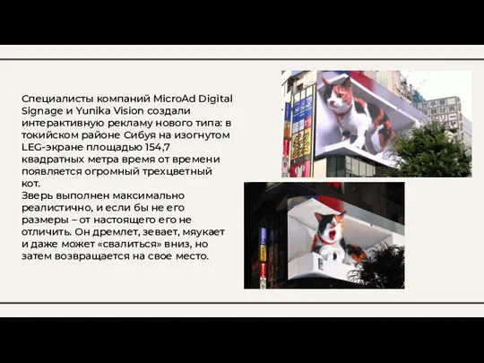 Специалисты компаний MicroAd Digital Signage и Yunika Vision создали интерактивную рекламу нового