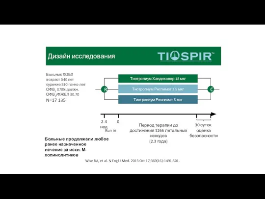 Wise RA, et al. N Engl J Med. 2013 Oct 17;369(16):1491-501. 2-4