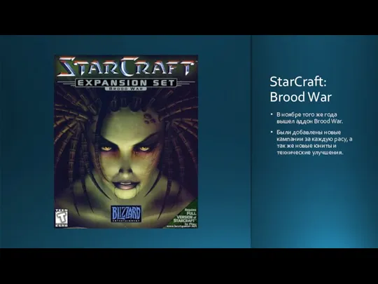 StarCraft: Brood War В ноябре того же года вышел аддон Brood War.