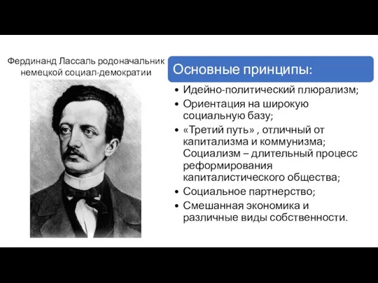 Фердинанд Лассаль родоначальник немецкой социал-демократии