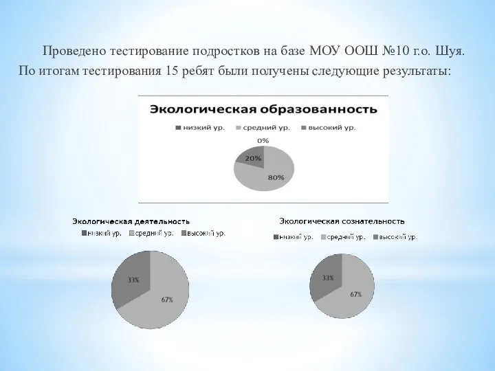 Проведено тестирование подростков на базе МОУ ООШ №10 г.о. Шуя. По итогам