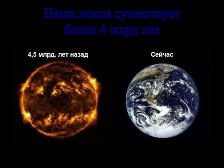 Наша земля существует более 4 млрд лет