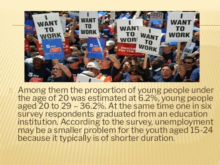 Among them the proportion of young people under the age of 20