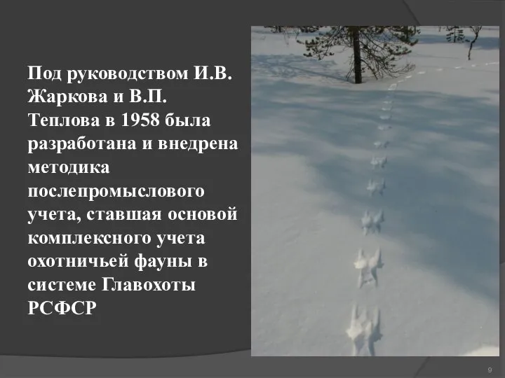 Под руководством И.В. Жаркова и В.П. Теплова в 1958 была разработана и