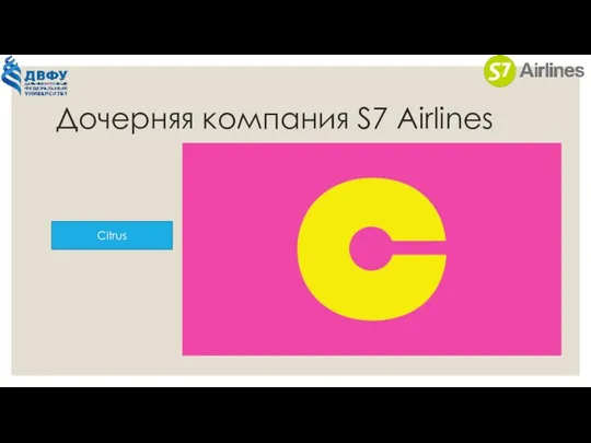 Дочерняя компания S7 Airlines Citrus