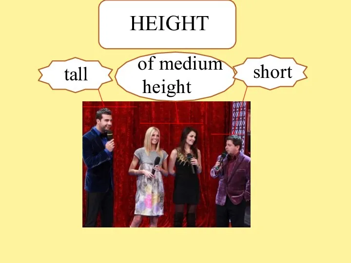 Short short tall of medium height HEIGHT