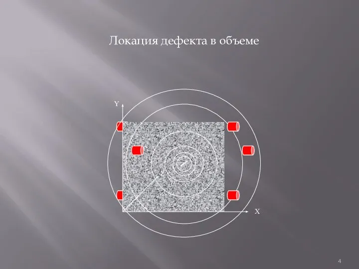 Локация дефекта в объеме